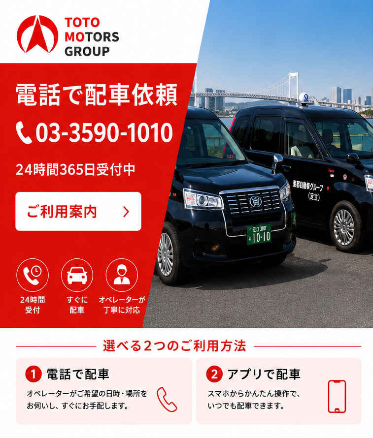 電話で配車